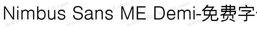 Nimbus Sans ME Demi字体转换